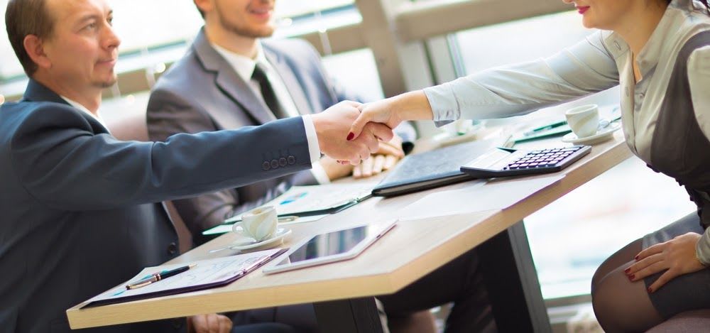 Men shaking hands