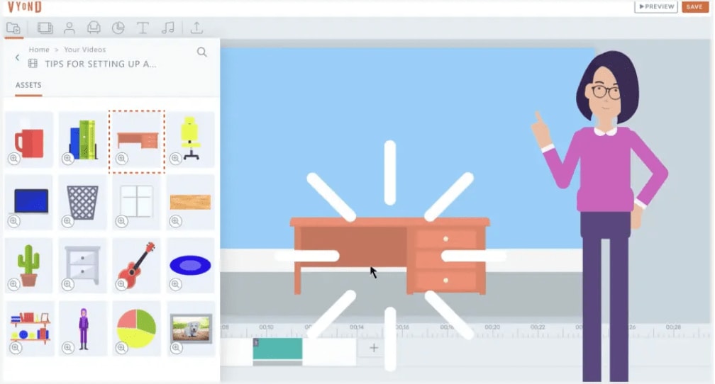 vyond platform screenshot