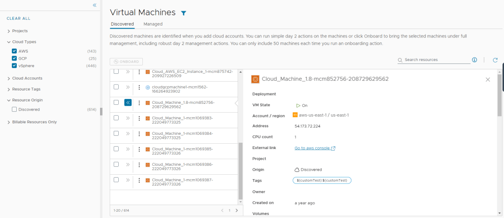 Managing cloud resources from Service Broker.