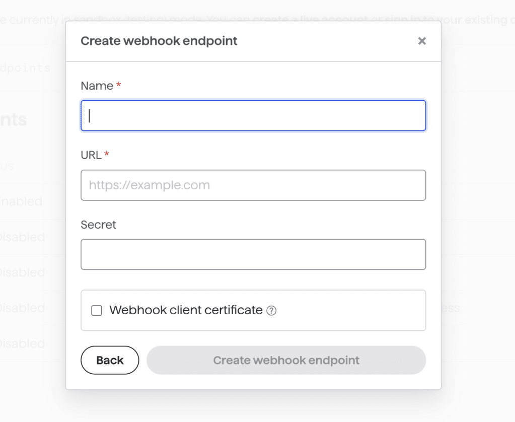 Gocardess webhook