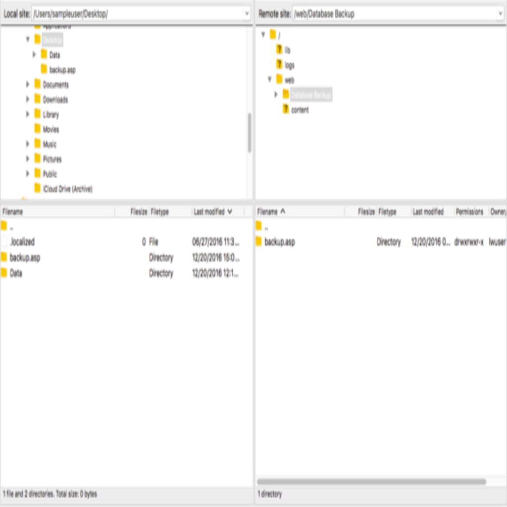 transferring site file