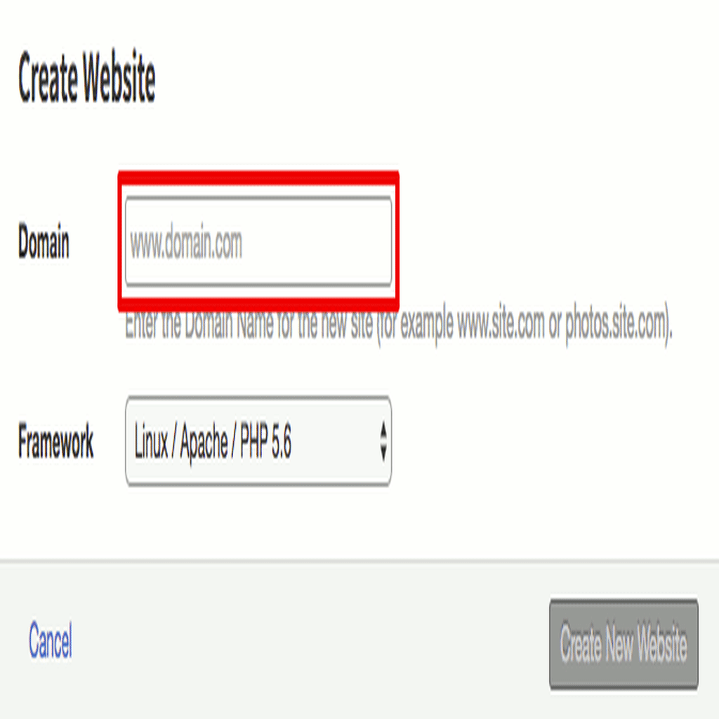 choose a subdomain