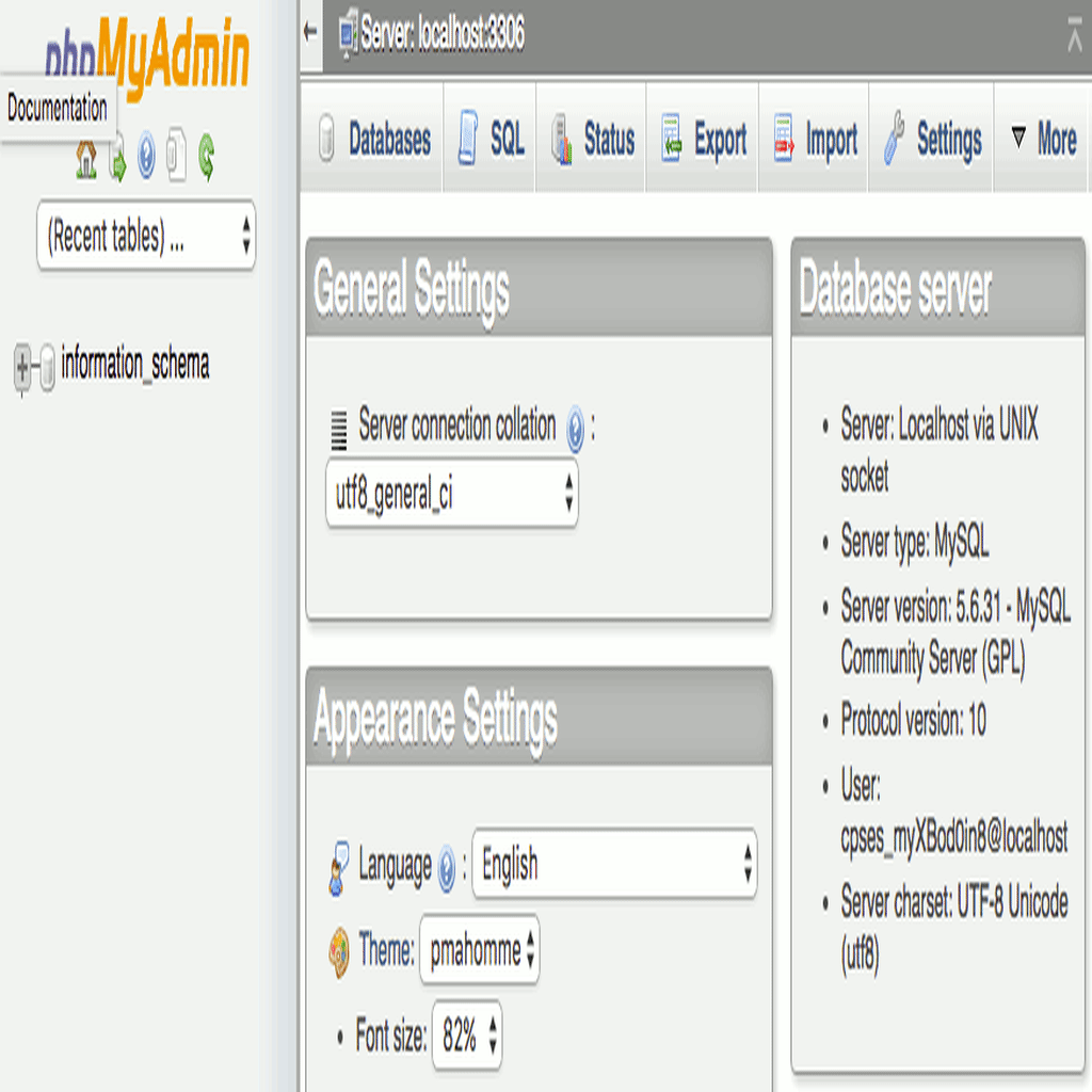 seeing your MySQL version