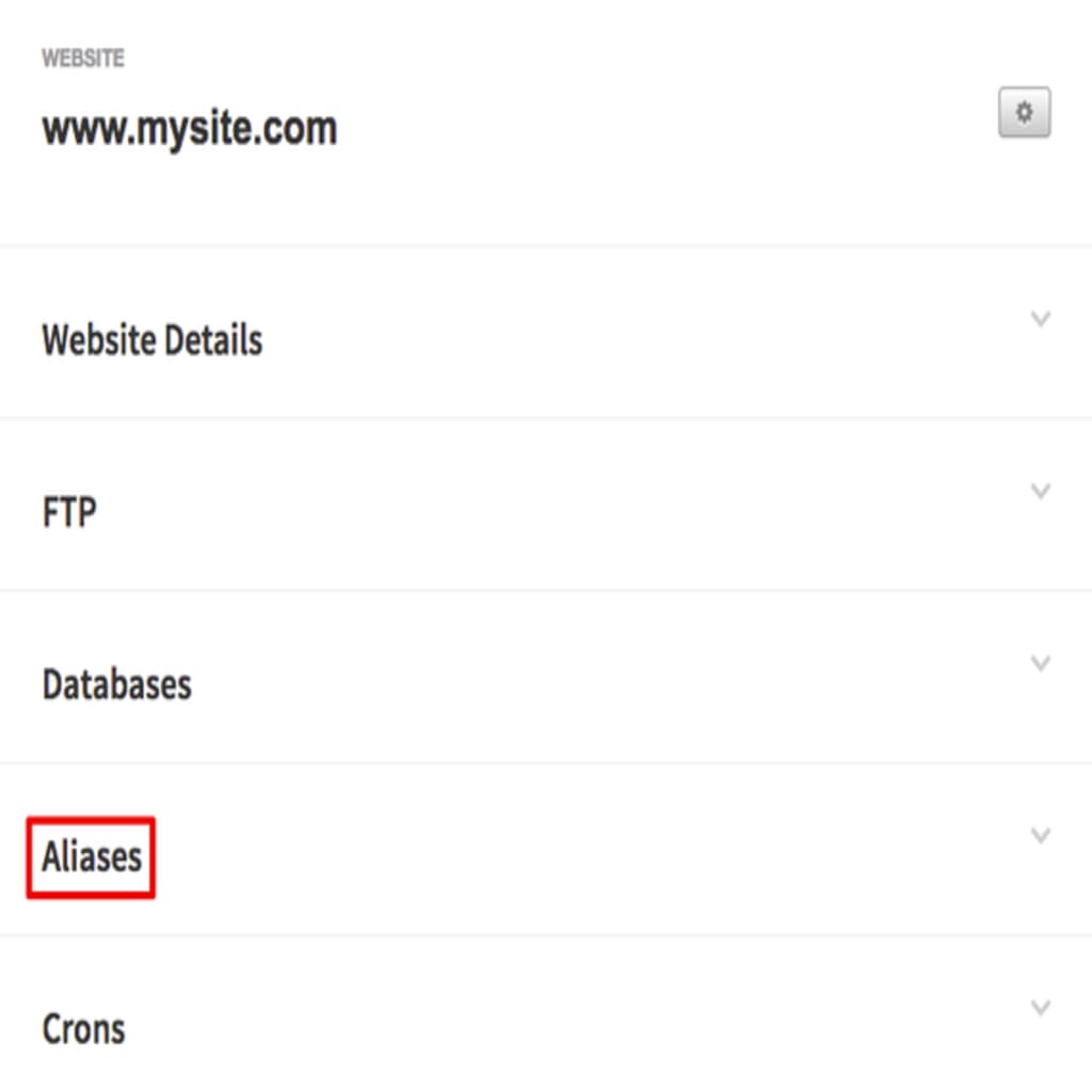 alias section
