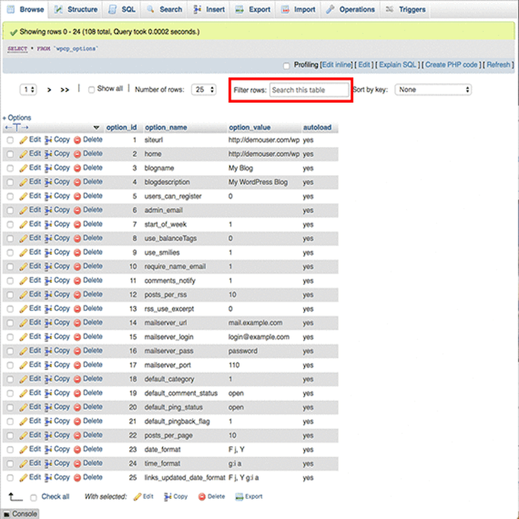 gif showing search for active plugins