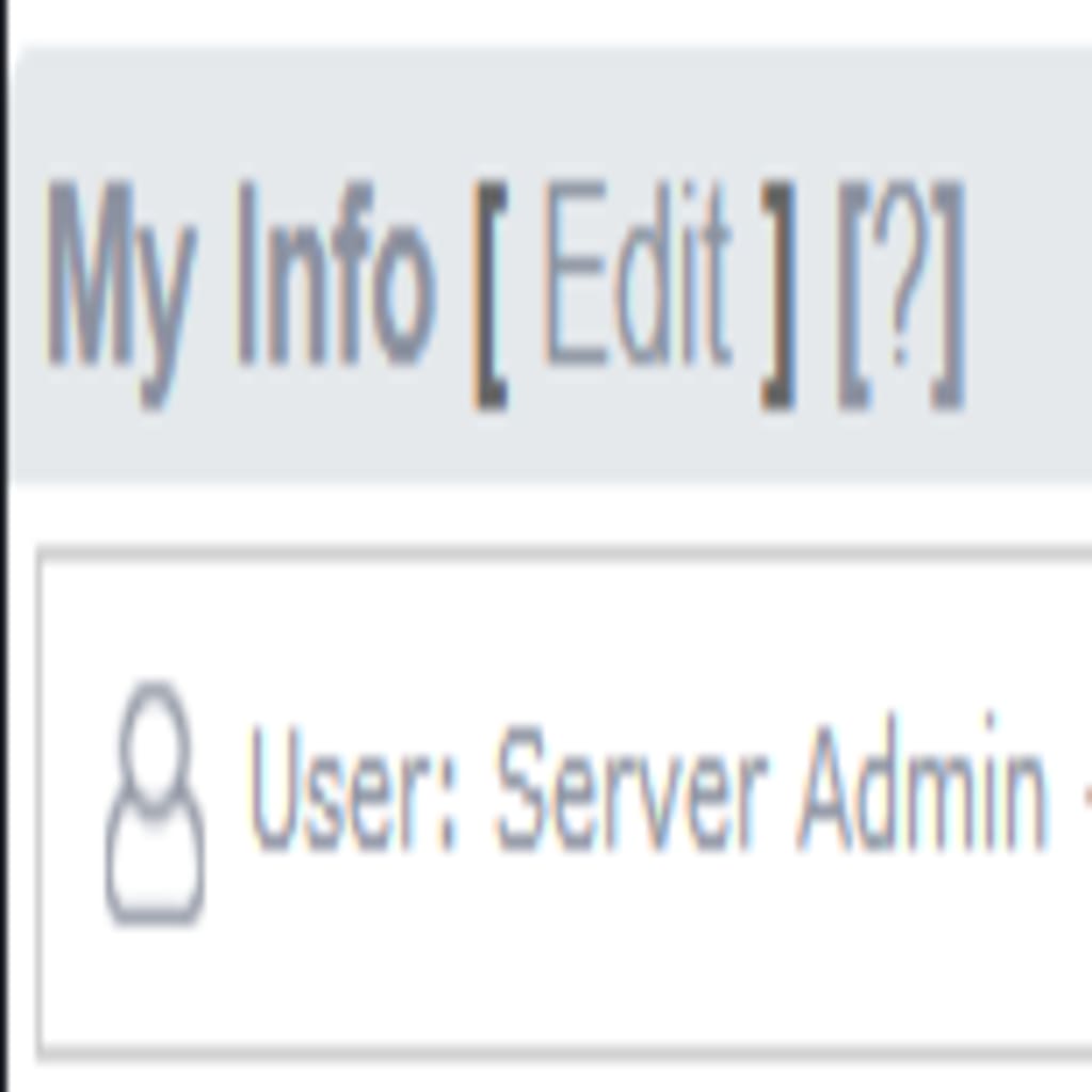my info edit link highlighted