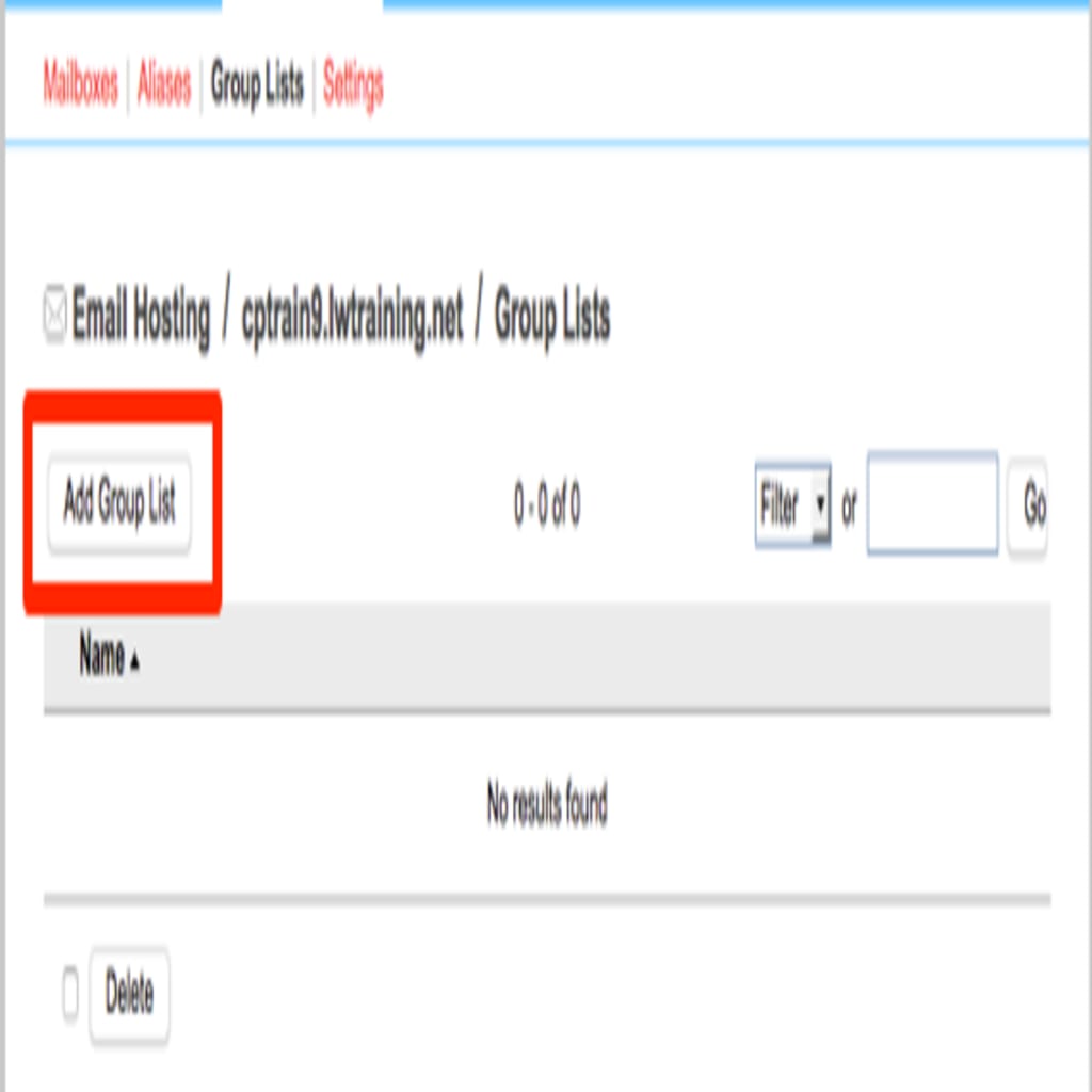 add group list button highlighted