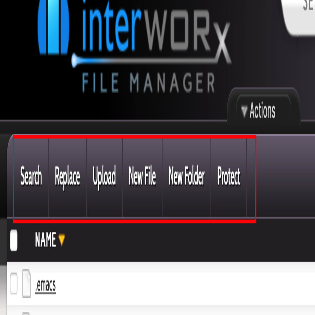 file manager task bar