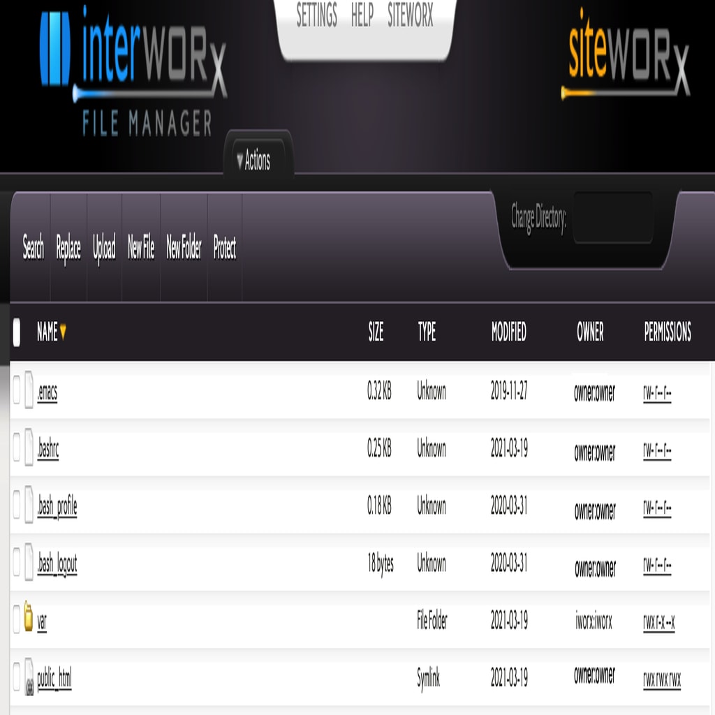 file manager main page
