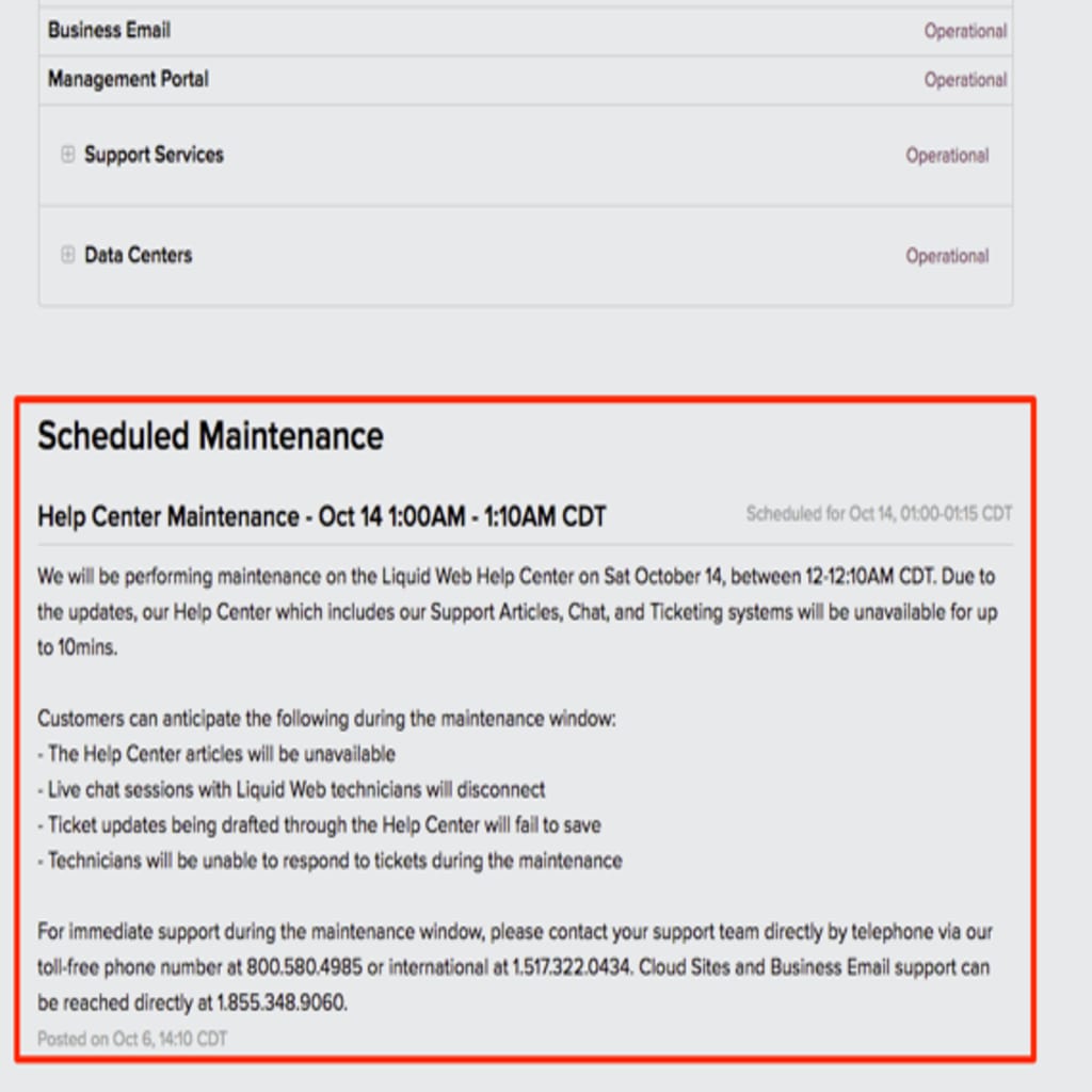 additional notice under status
