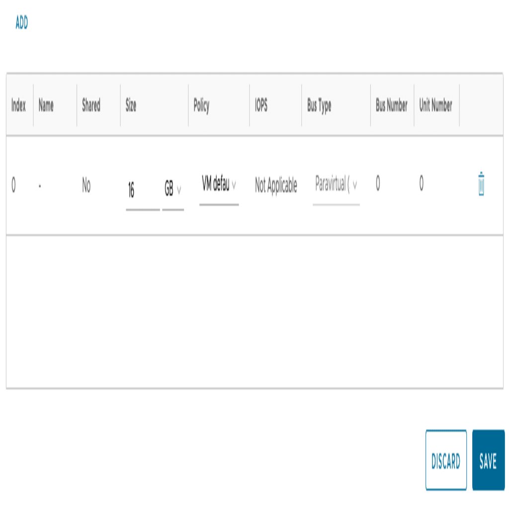 adjust hard disk details screen