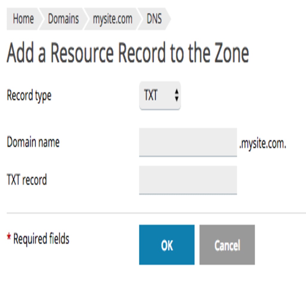 adding info to your DNS record
