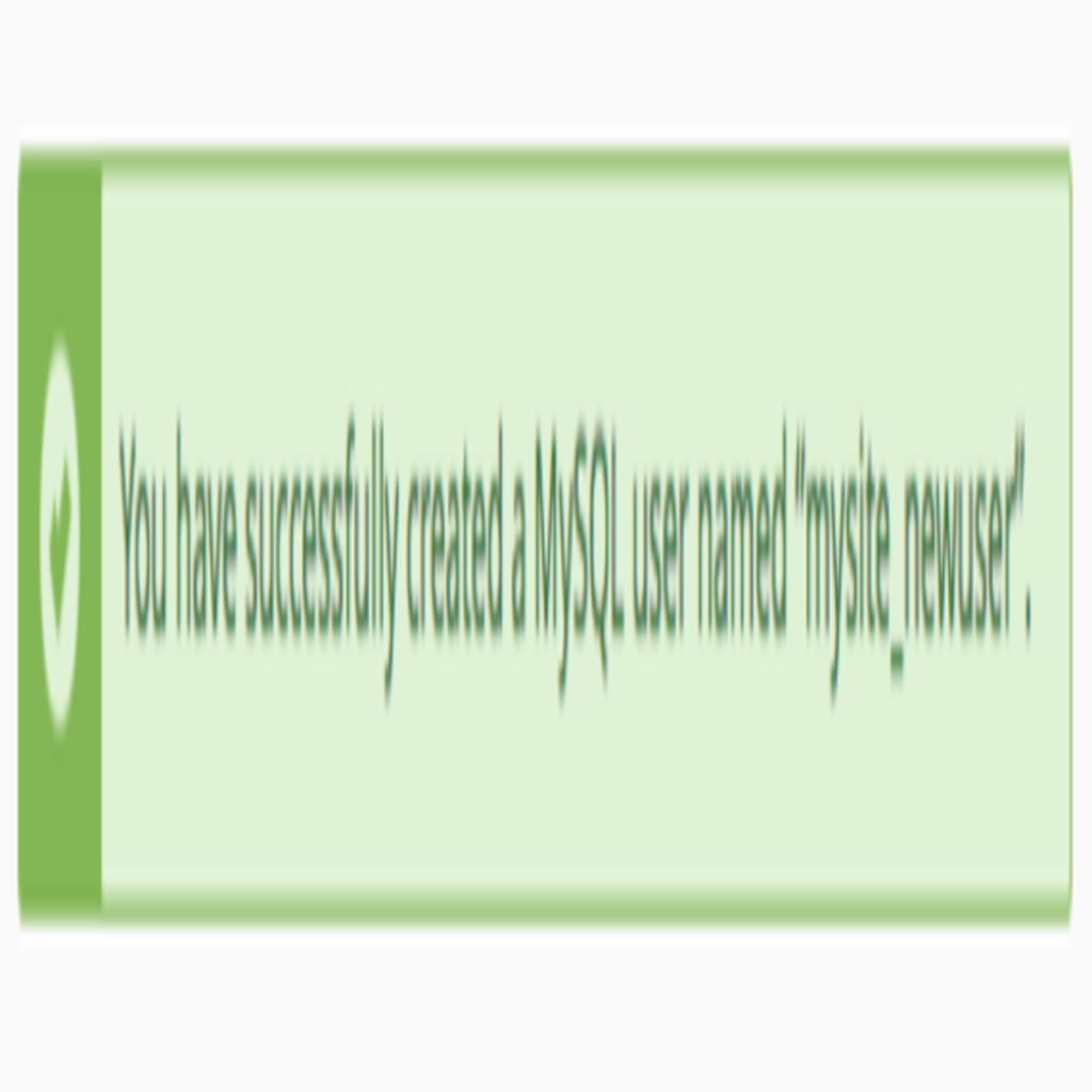 user added success message