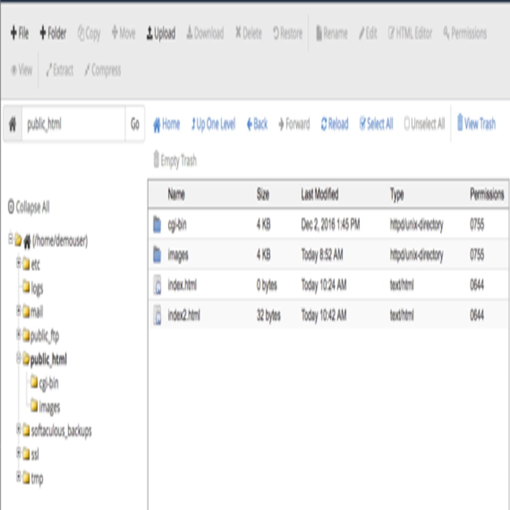 File manager home