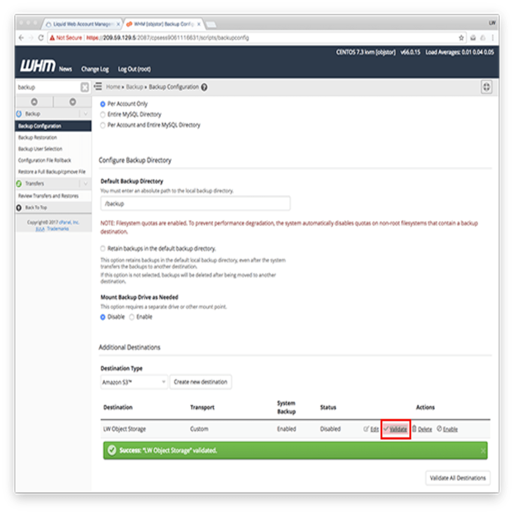 validate highlighted