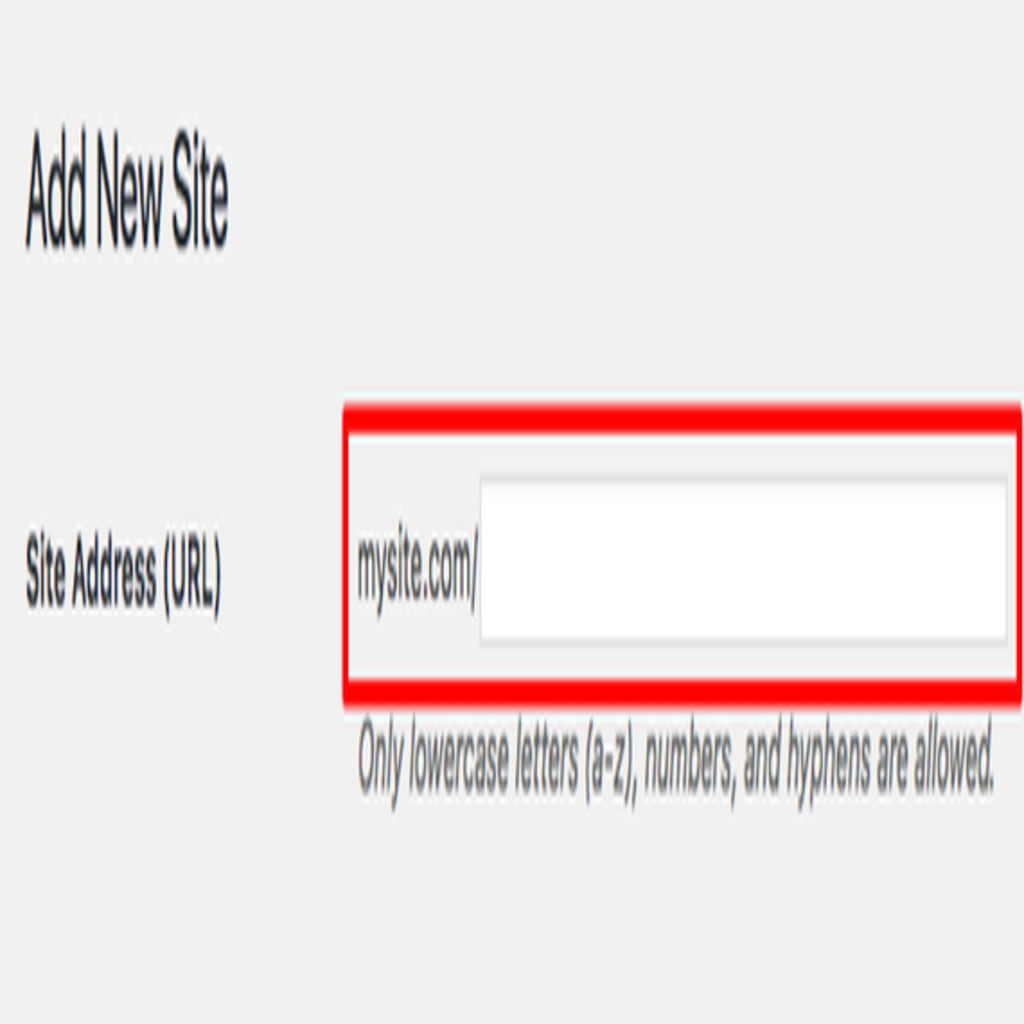 site address