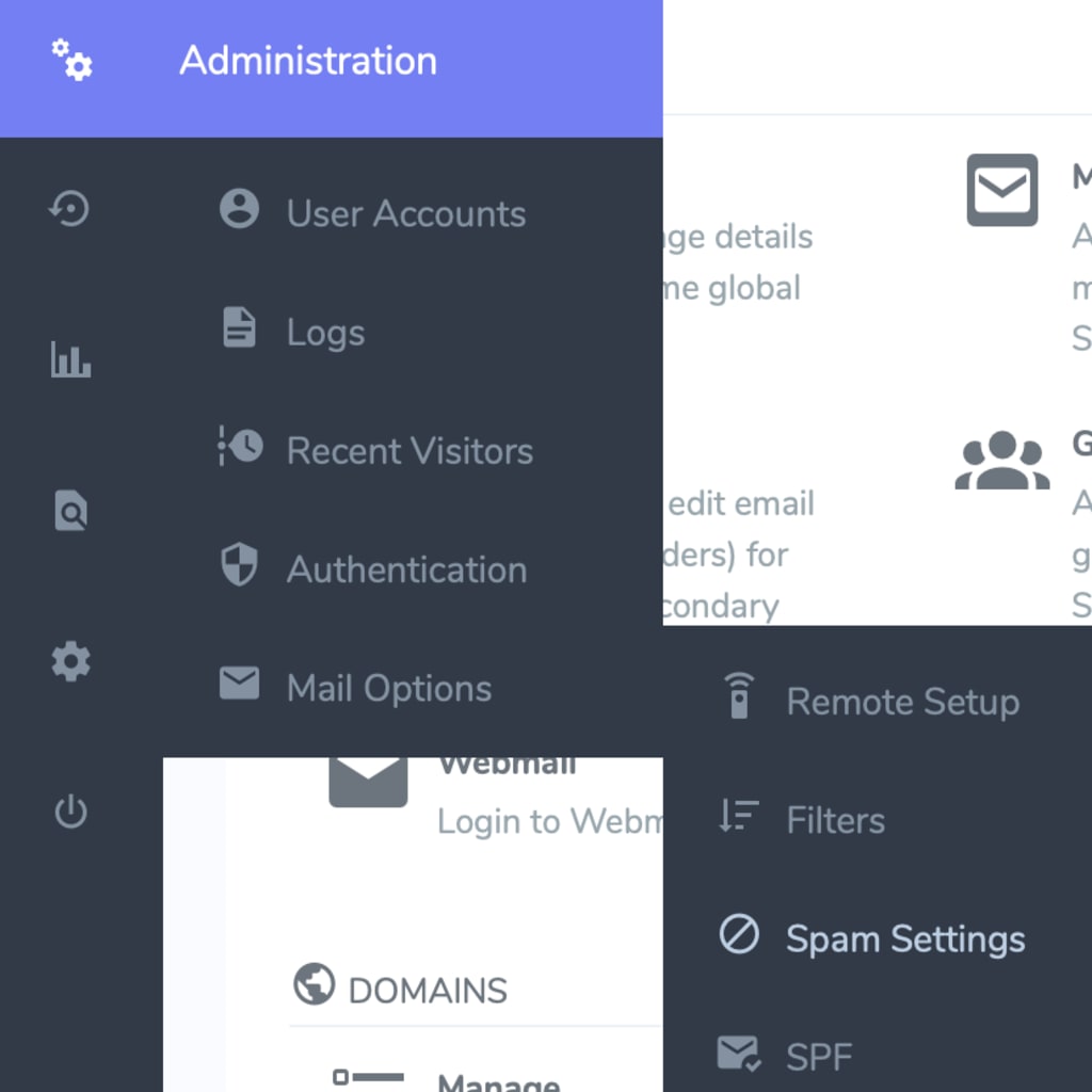 spam settings link
