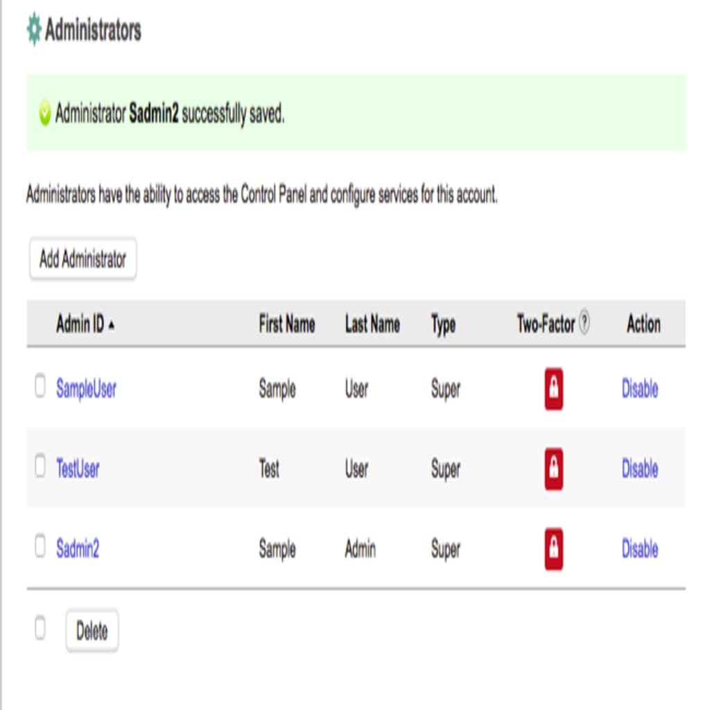 administrator added