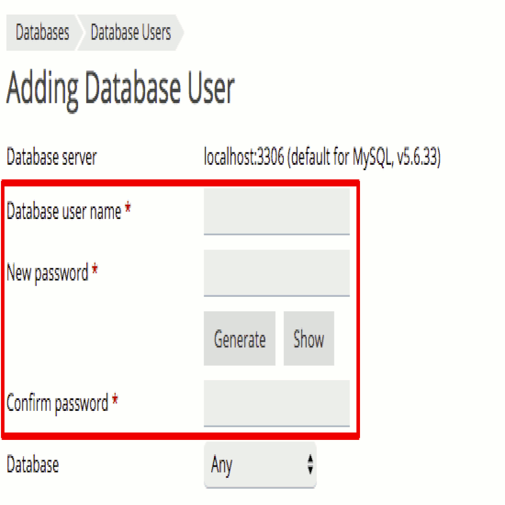 gif showing adding user and password