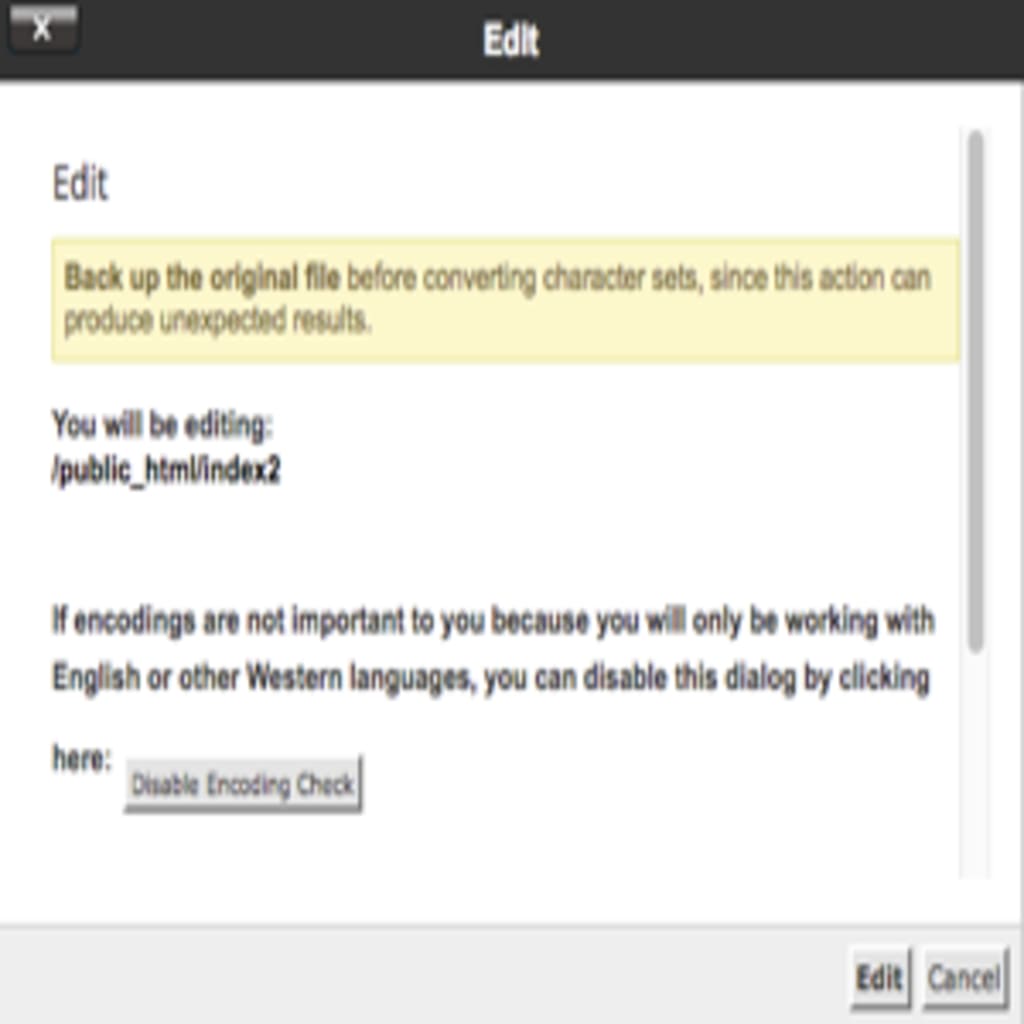 pop-up warning to take backups