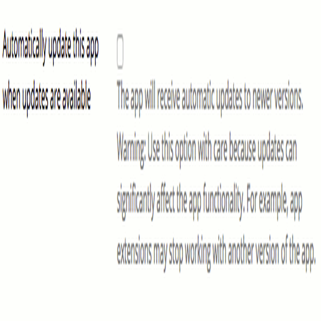 enabling automatic updates