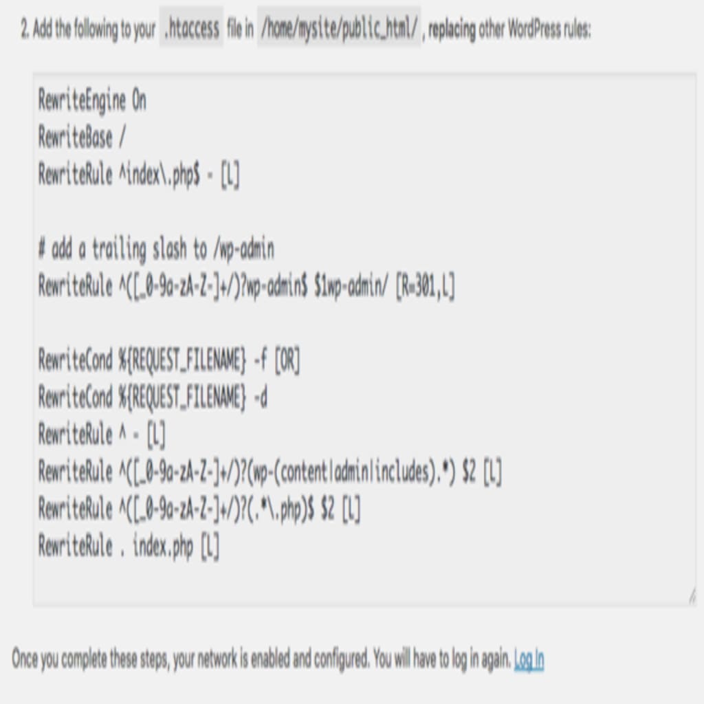 .htaccess file information