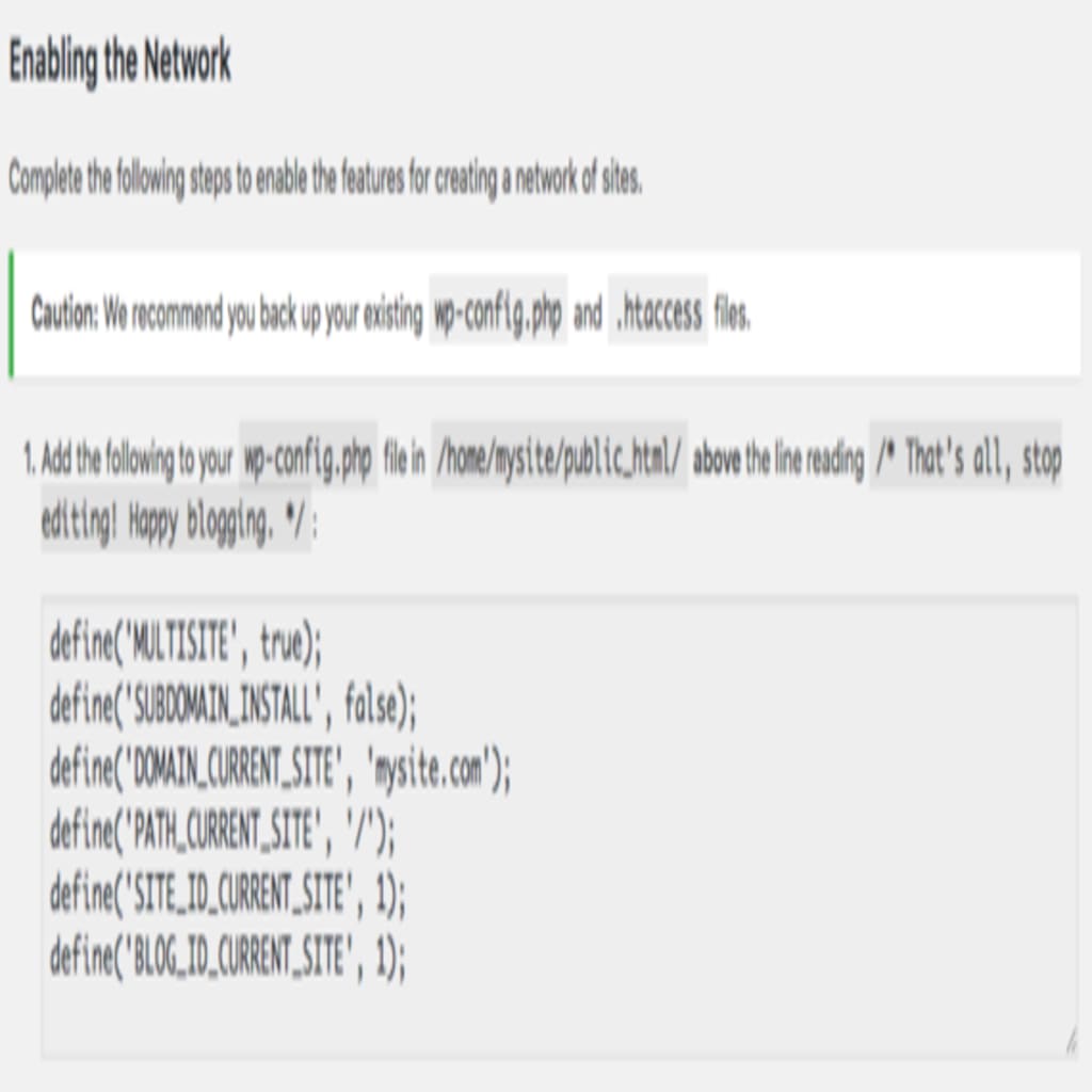 wp-config file information