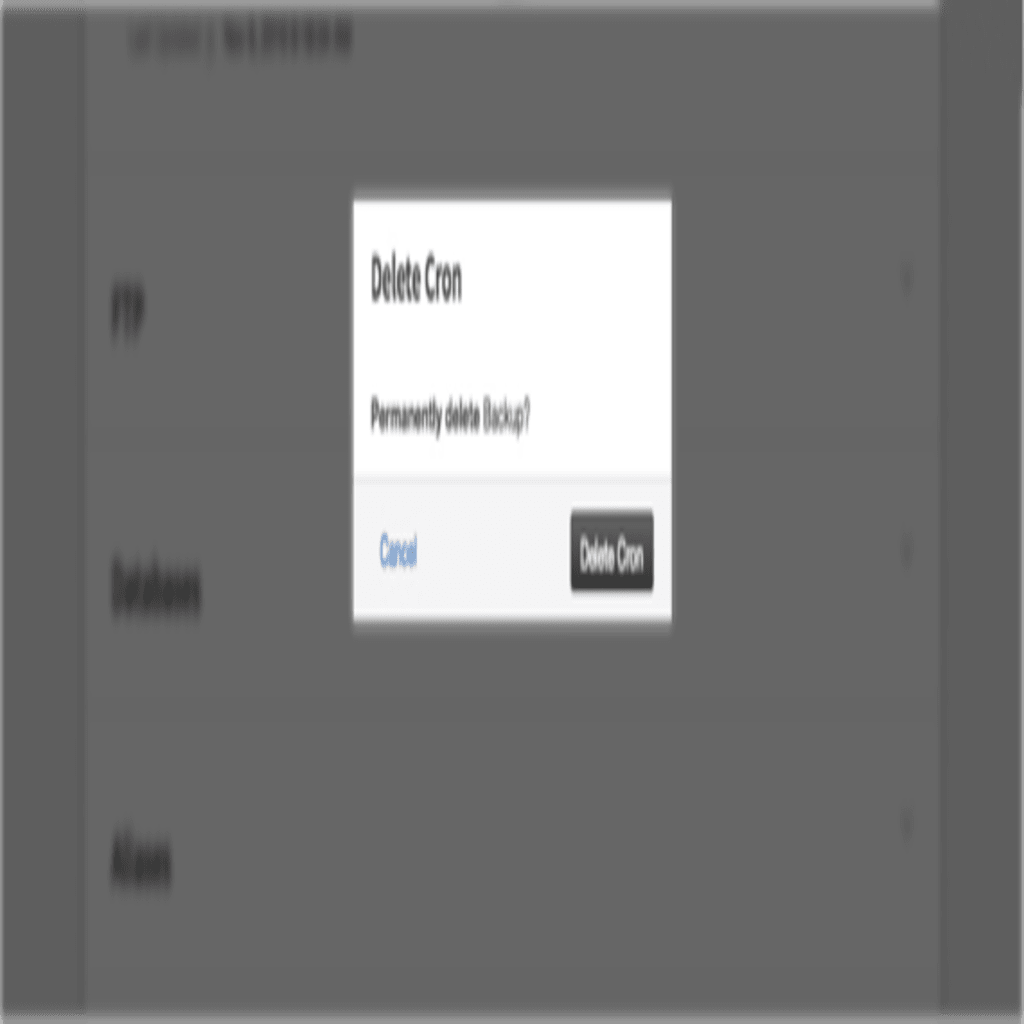 confirm delete popup