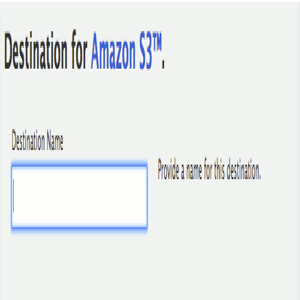 destination name