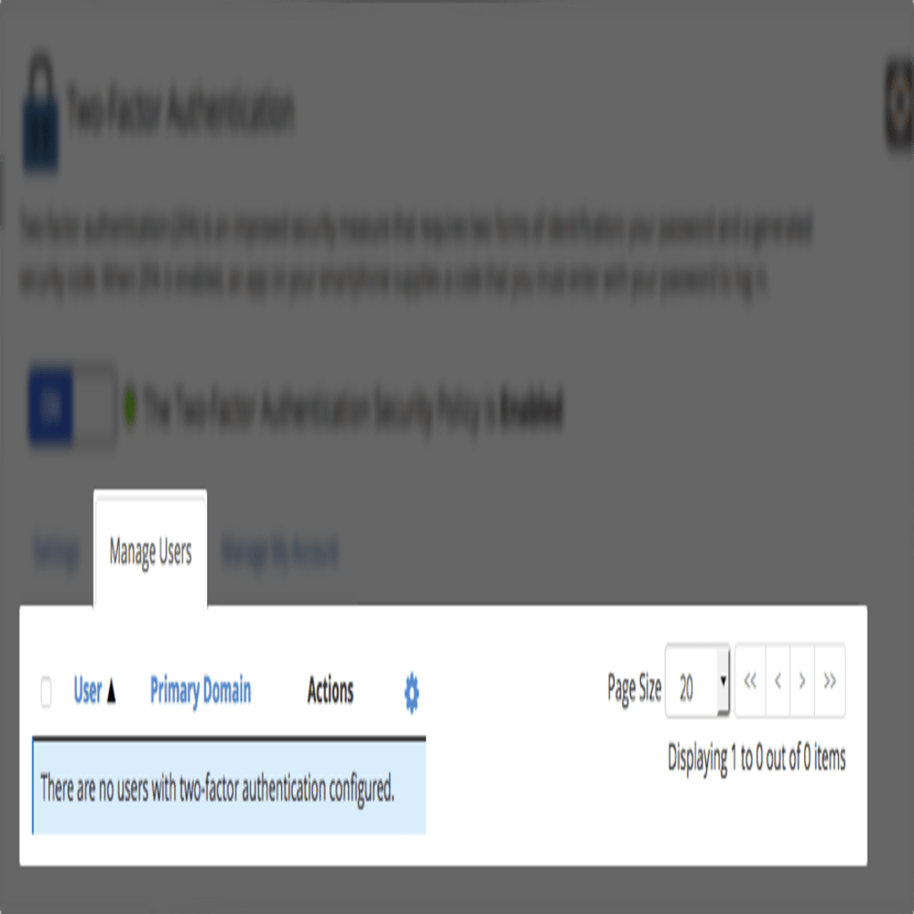 manage user section