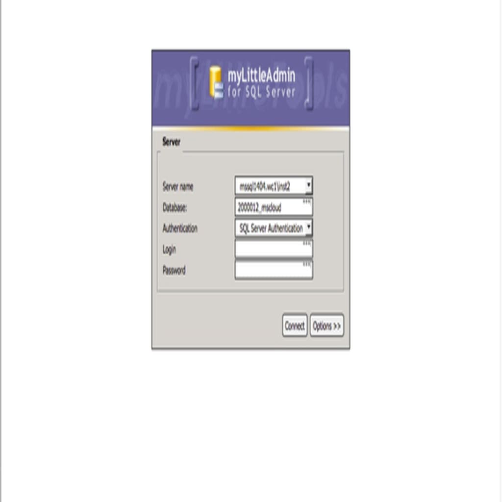 enter credentials