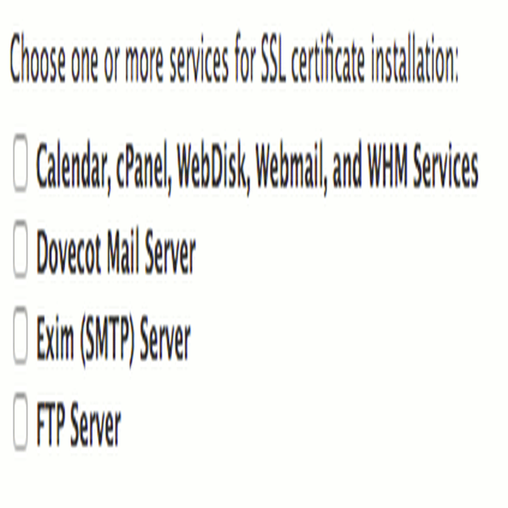 choose the services to protect