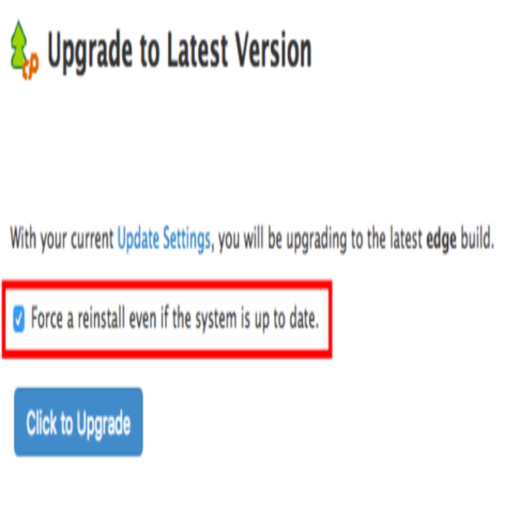 force reinstall