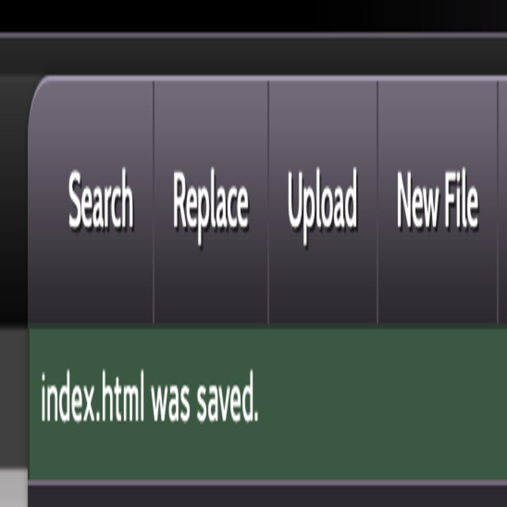 saved file confirmation