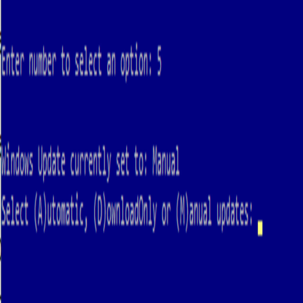 windows update options in powershell