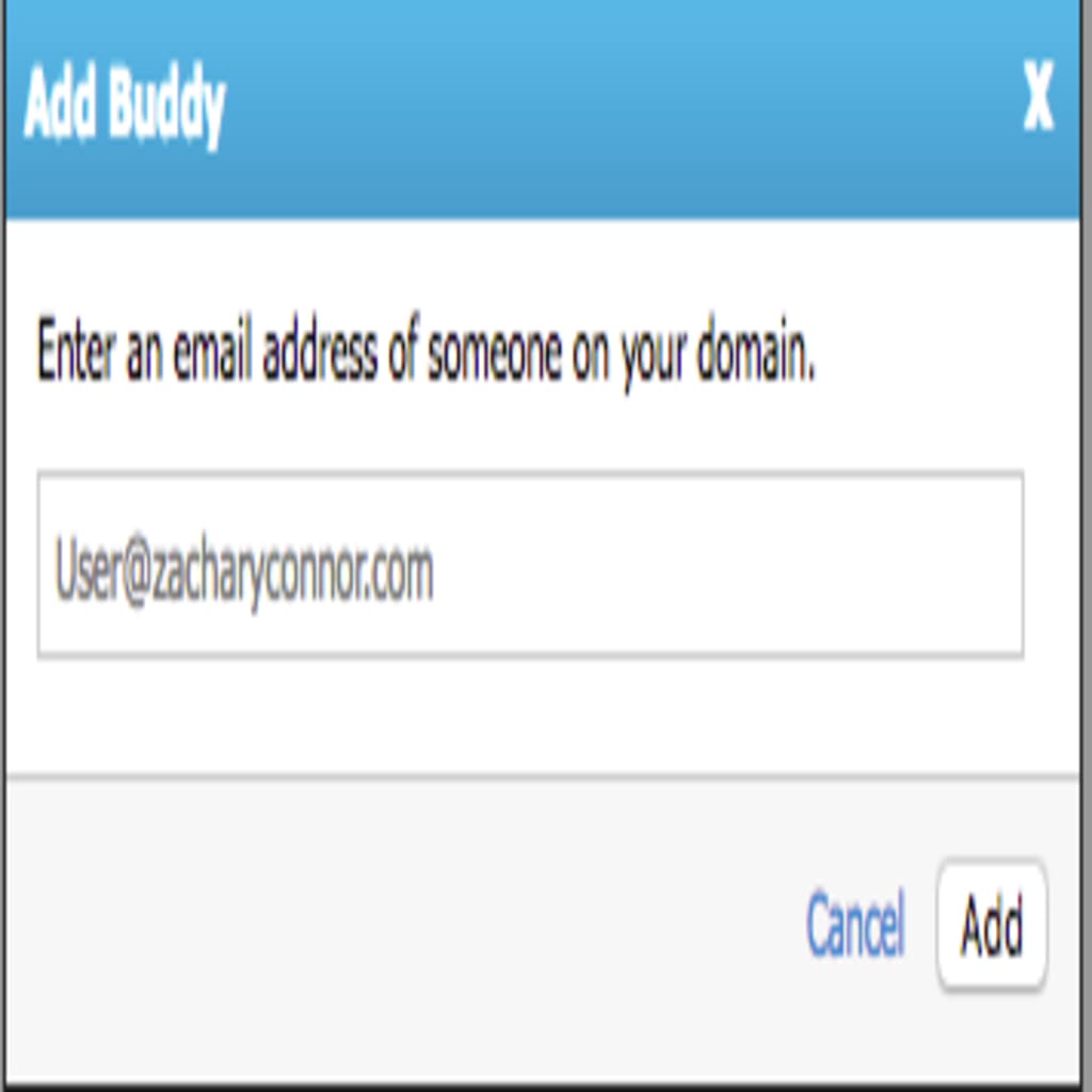 add buddy popup