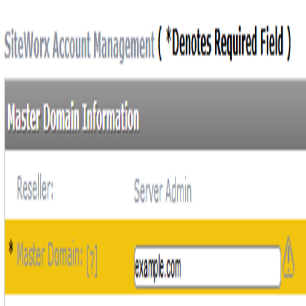 add primary domain textbox screen