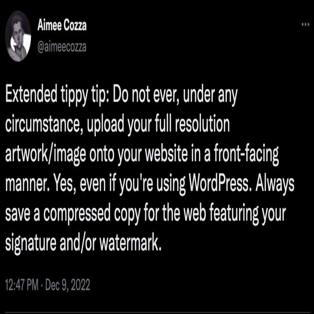 Aimee Cozza tweet