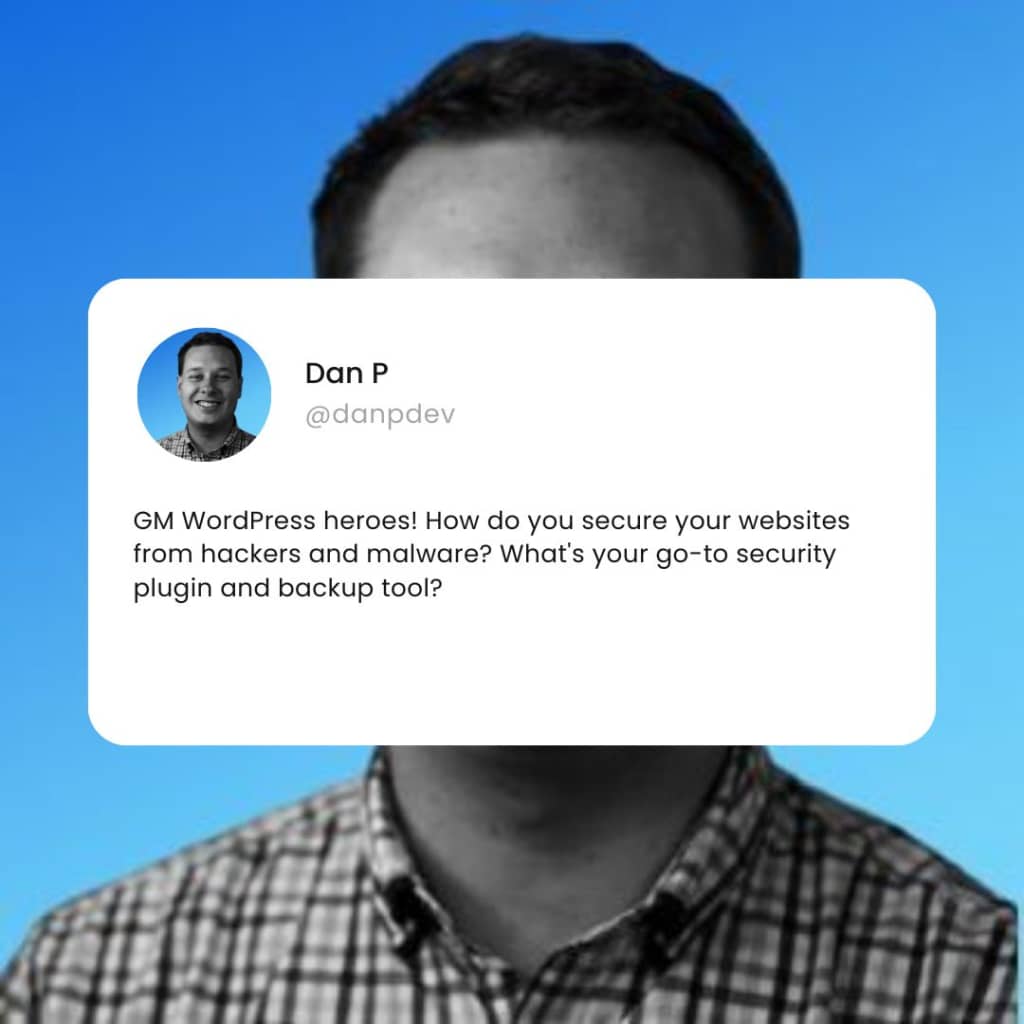 A tweet from Dan P