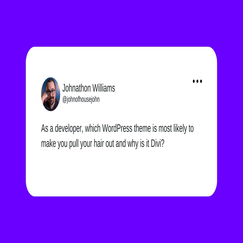 Johnathon Williams tweeting