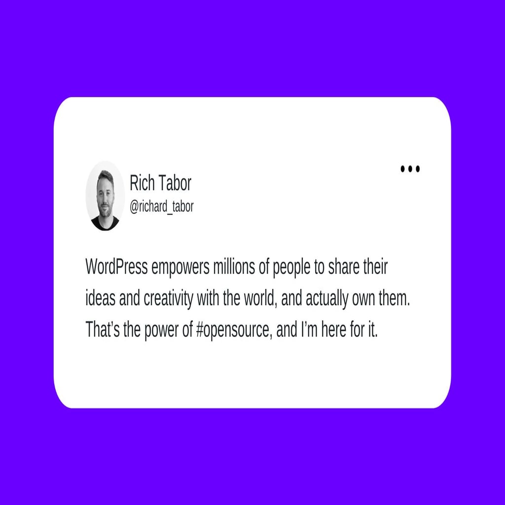 Rich Tabor tweeting