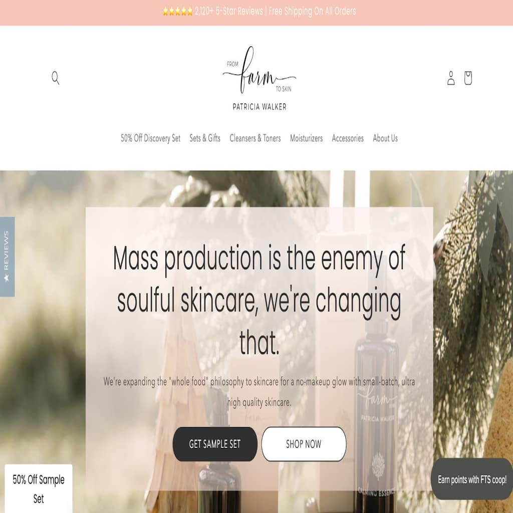 Selling organic or handmade beauty products, cleaning detergents, and food are great ecommerce business ideas.