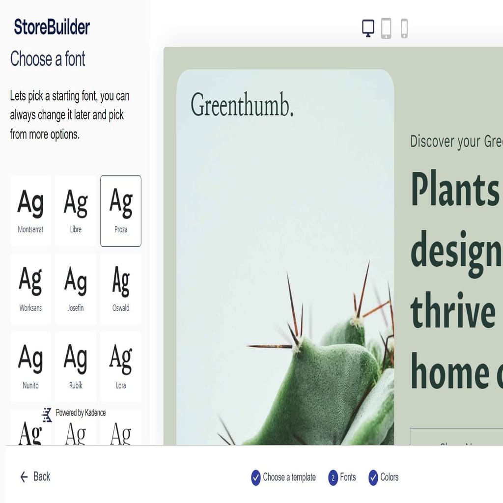 Page builder from the StoreBuilder ecommerce platform