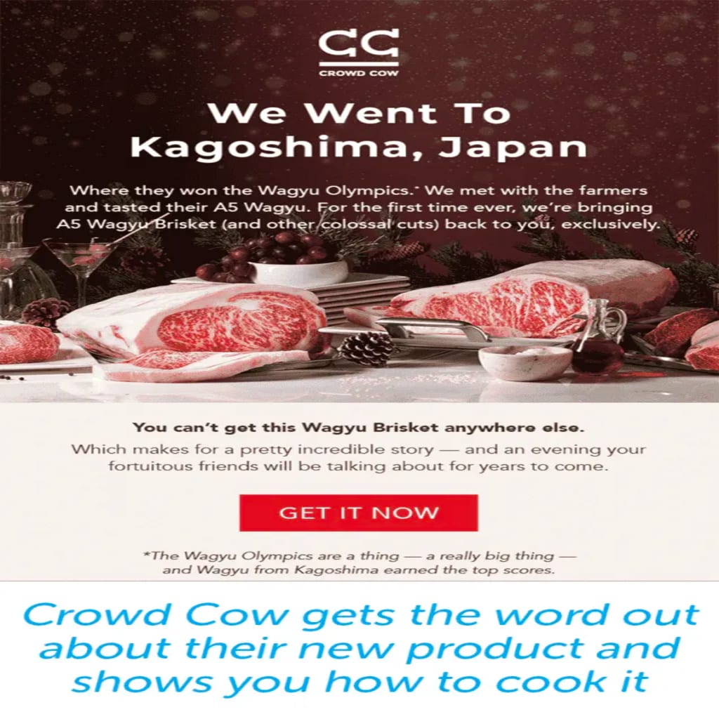 Promotional email example