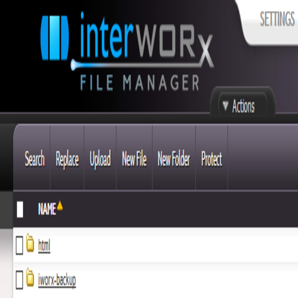 file manager home screen