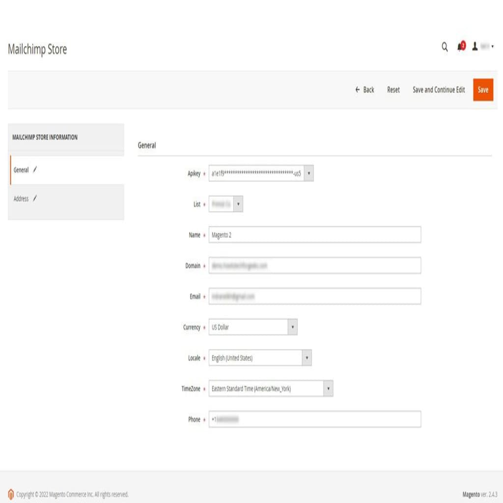 Create a Mailchimp Store in Magento 2.
