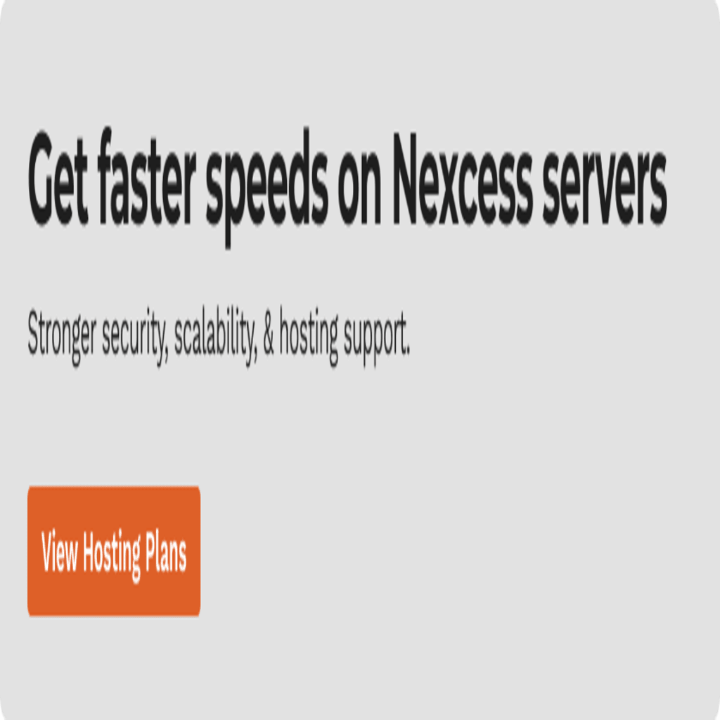 Get faster speeds on Nexcess servers