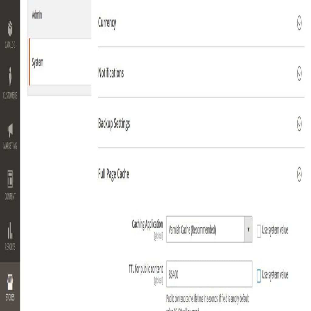 Enter the Time-to-Live (TTL) value for public content. The default value is 86400 seconds (24 hours — one day).
