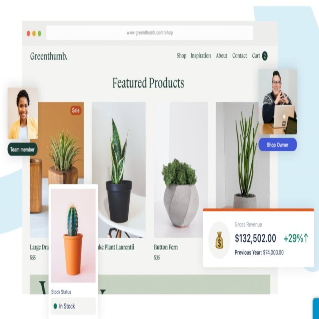 Example of an ecommerce storefront built with Nexcess StoreBuilder.