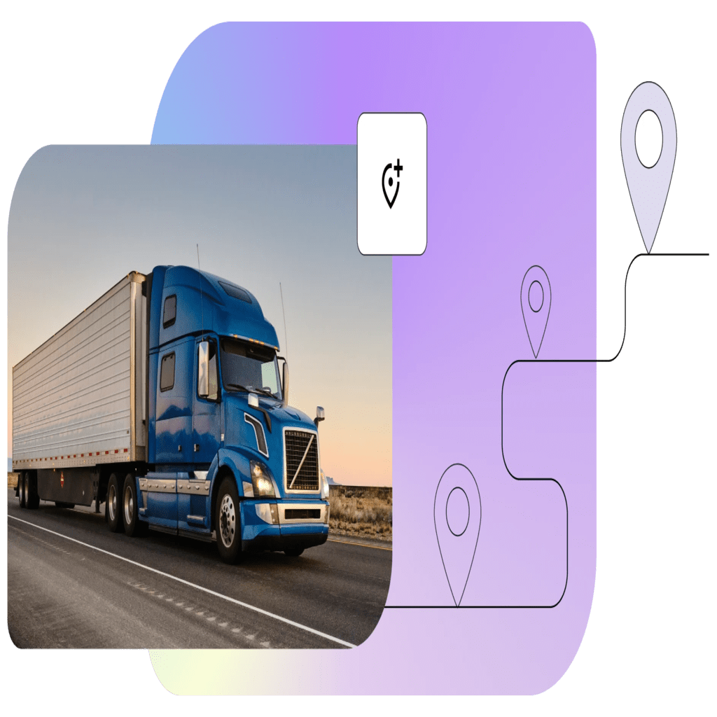 Fall of traditional commerce truck driving